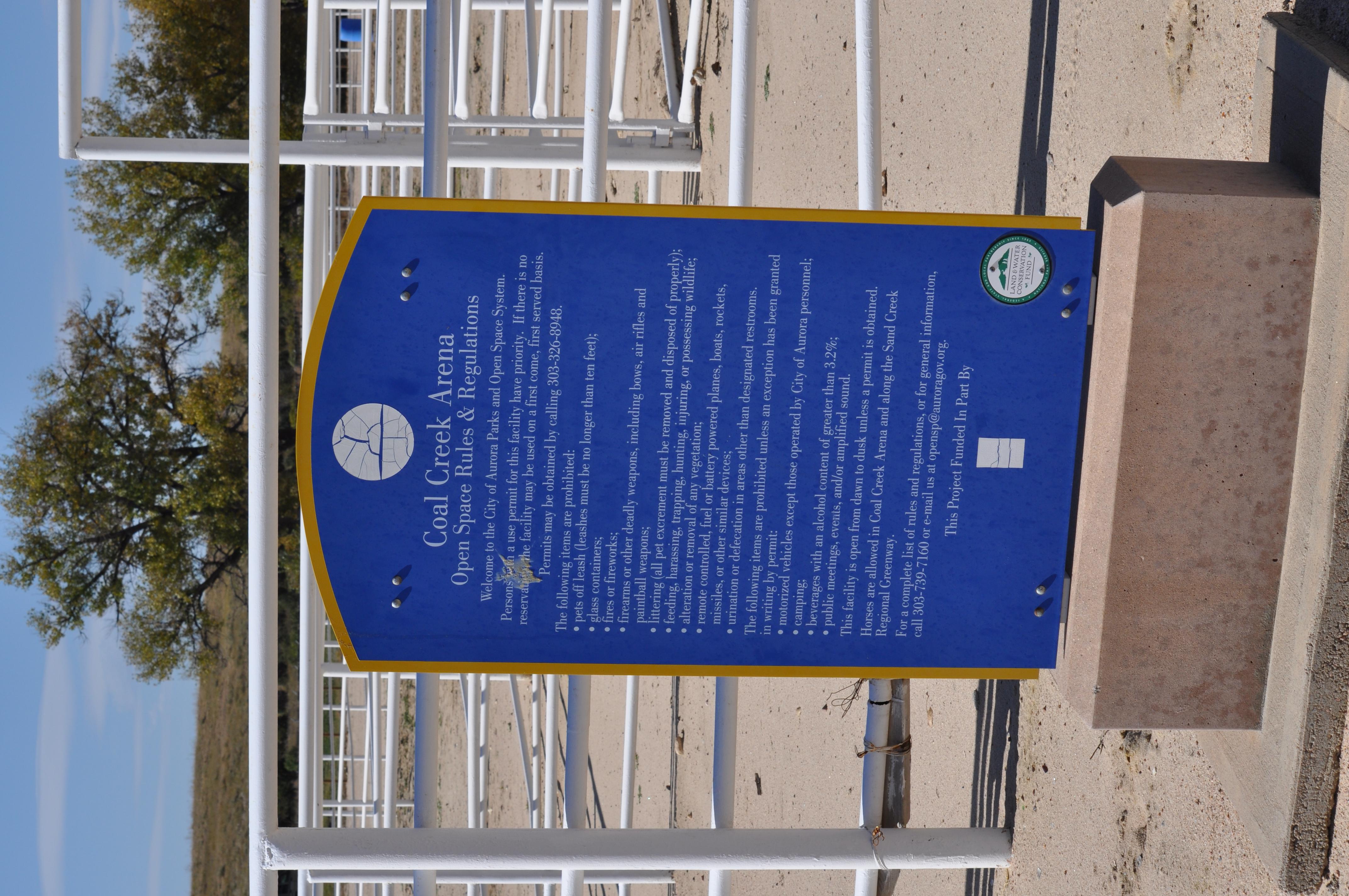 Park Rules Sign detail image