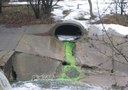 Sediment or any unknown substance entering a waterway should be reported. thumbnail image