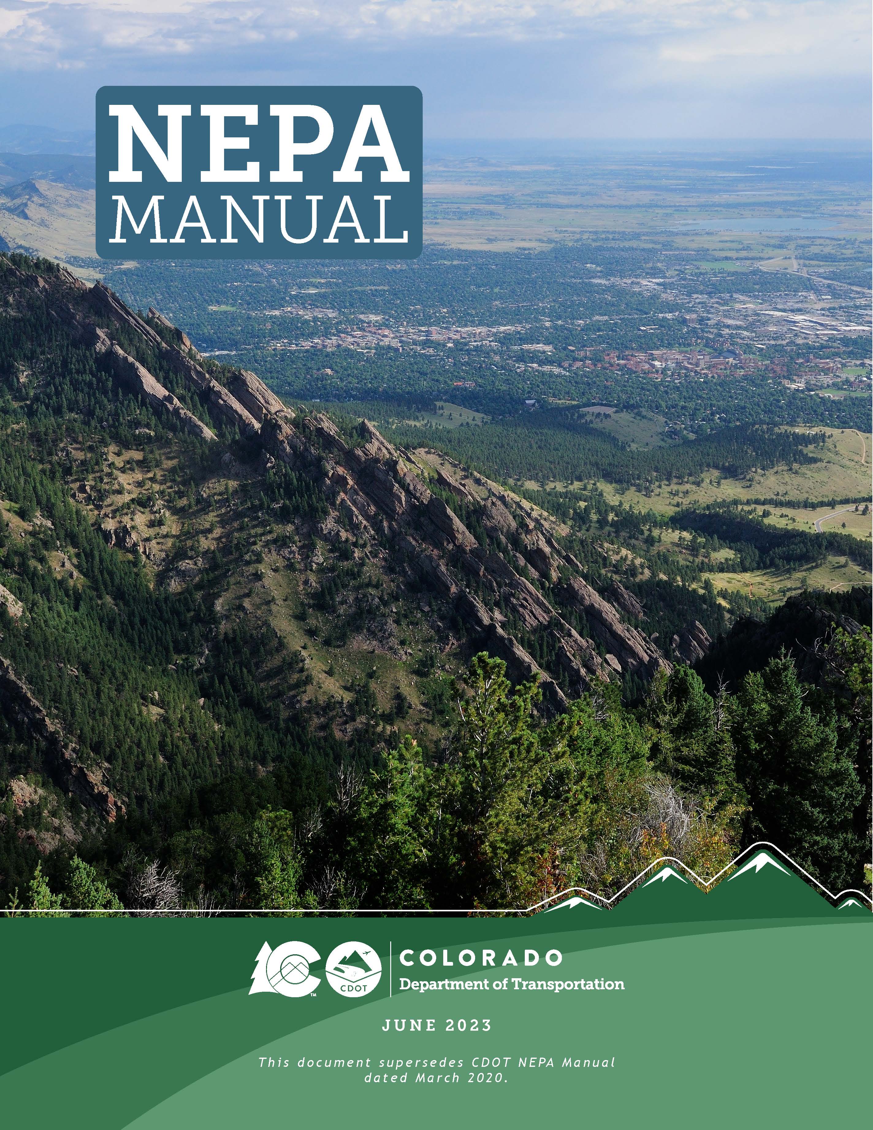 NEPA Manual Cover June 2023 detail image