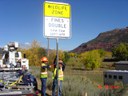 Installation of Wildlife Zone Signs on US 550 North of Durango thumbnail image