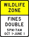 Wildlife Zones Sign thumbnail image