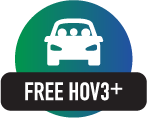 HOV 3+ Free with Pass and 3 plus passengers HOV 3+ Free with Pass and 3 plus passengers