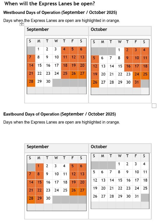 Mountain Express Lanes Hours of Operation 