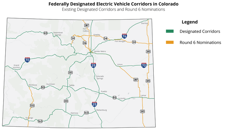 FHWA Electric Vehicle Corridor Designations & Nominations Round 6.png