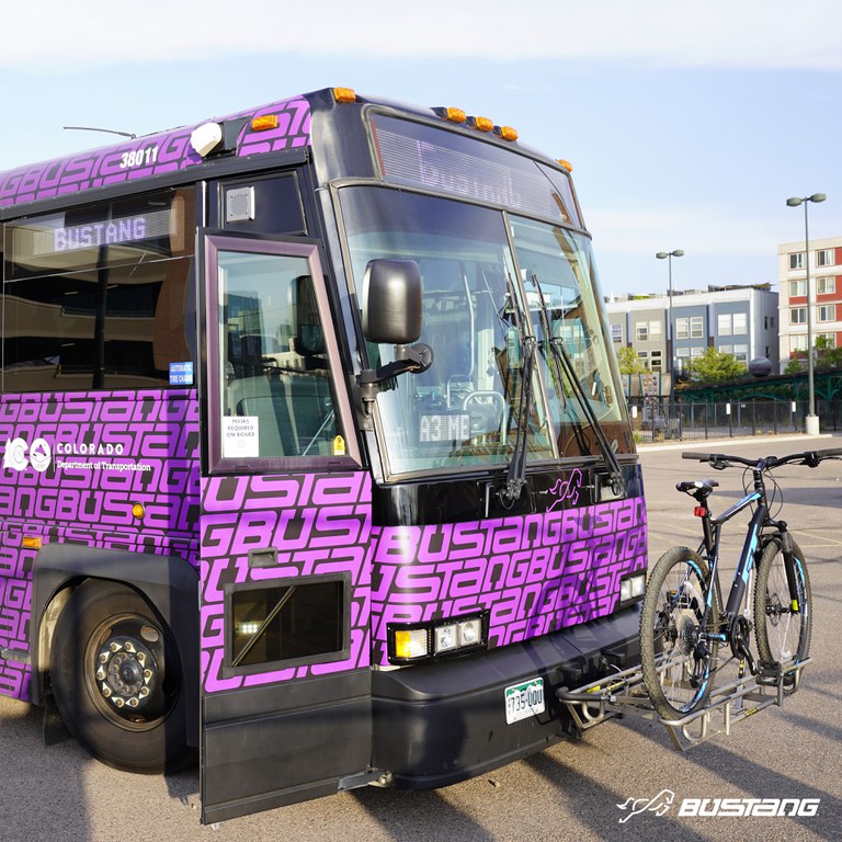 2022 Bustang with bicycle on front rack