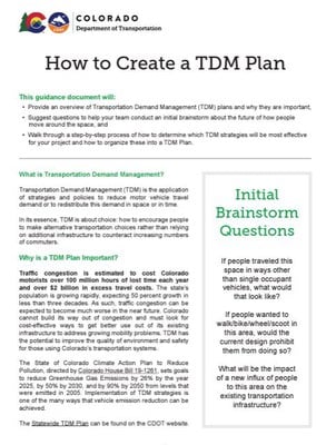 Cover page of The New Transportation Demand Management, An Implementation Guide for City Officials