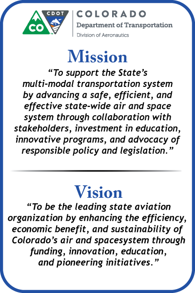 CDOT Aero Mission and Vision Statements detail image