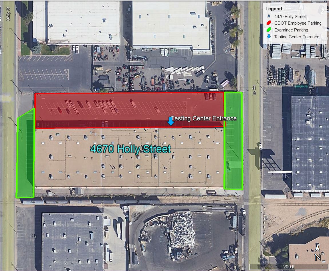 WAQTC Examinee Parking Map - 2024 detail image