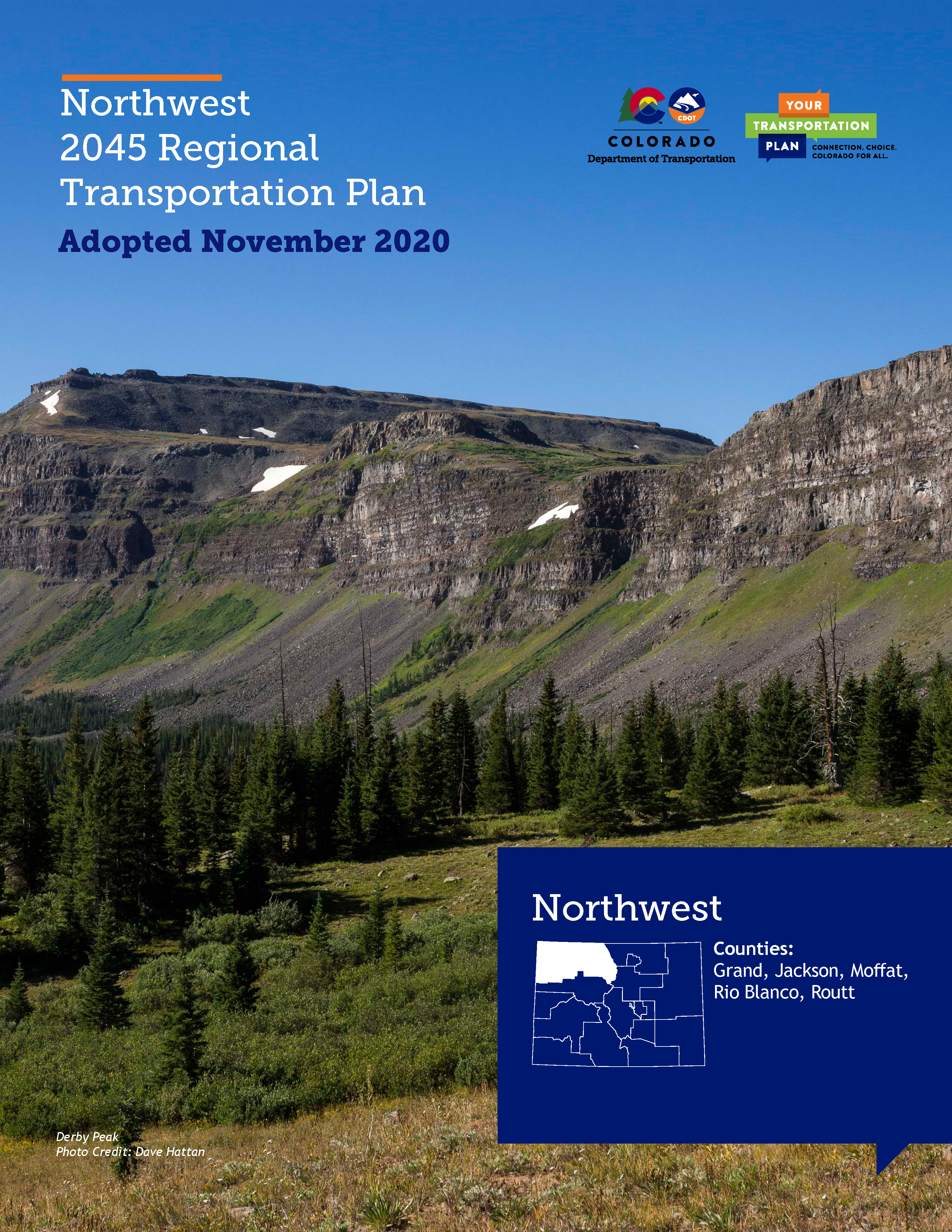 Northwestern Regional Transportation Plan 2045 Cover