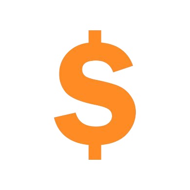 Orange dollar sign 