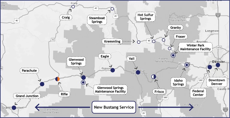 i70 and us 40 transit map and key