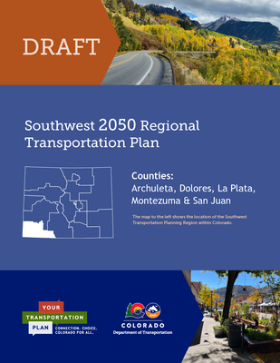 Southwest 2050 Regional Transportation Plan Cover, Draft