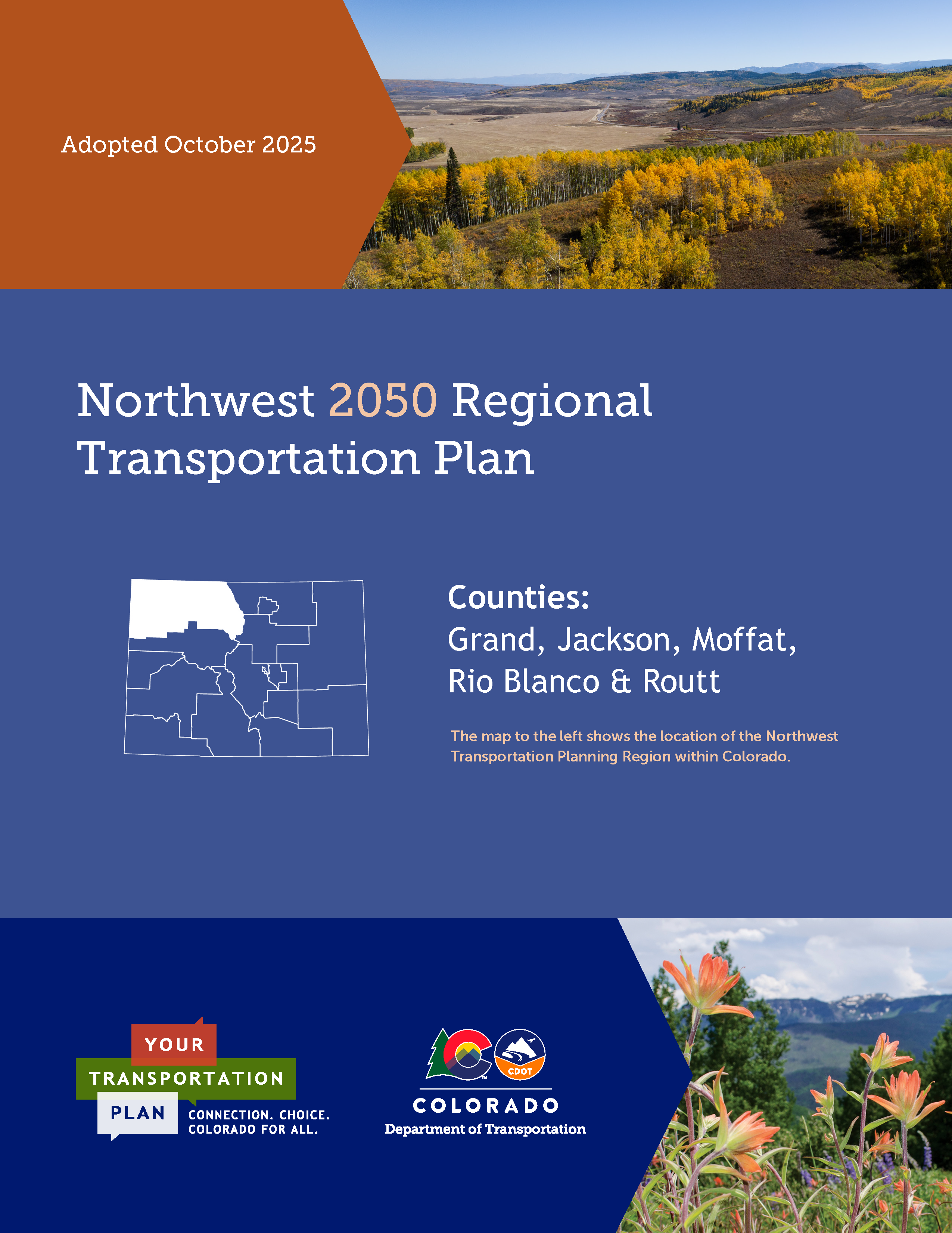 2050 Northwest Regional Transportation Plan Cover detail image