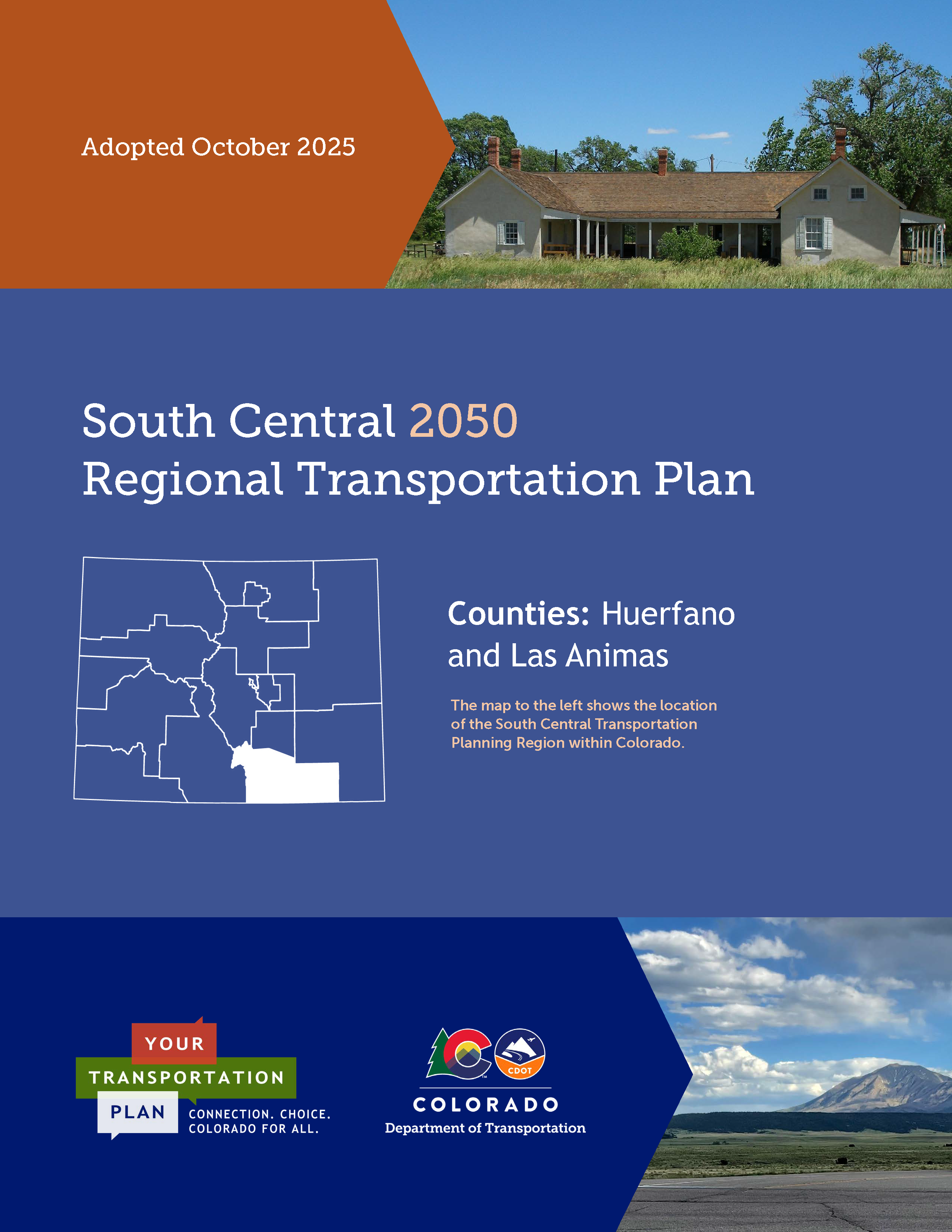 2050 South Central Regional Transportation Plan Cover detail image