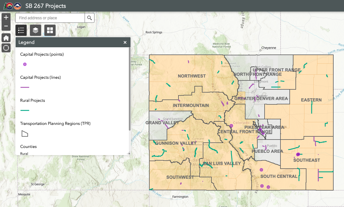 SB 267 Project Map detail image