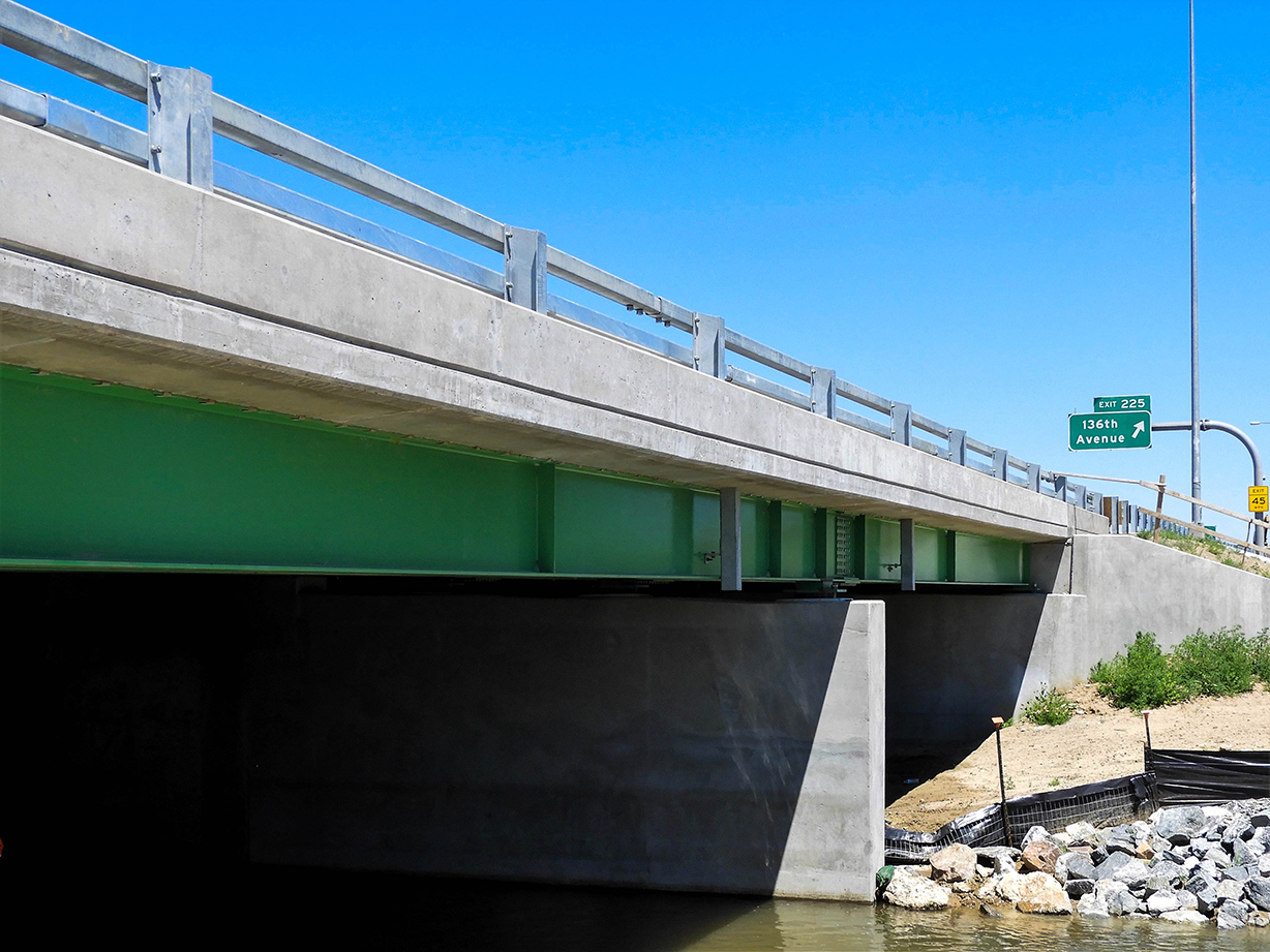 Cleanup of bridge widening south of 136th Avenue on NB and SB I-25 detail image