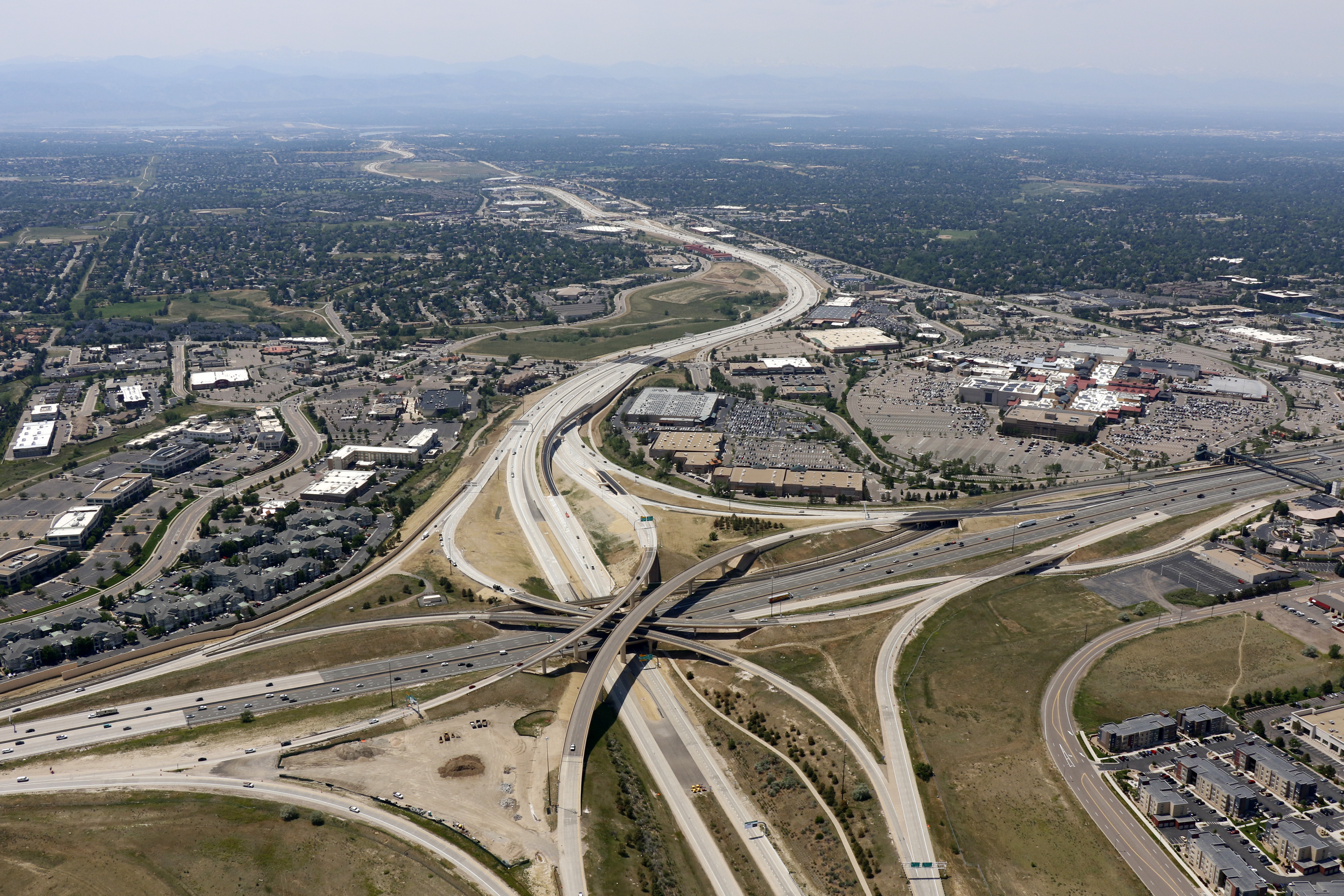 Completed I-25 Interchange, Looking West detail image