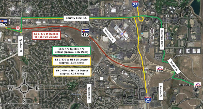 EB C470 Full Closure with County Line/Inverness Pkwy Detour detail image