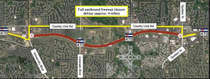 EB Closure with County Line Detour detail image