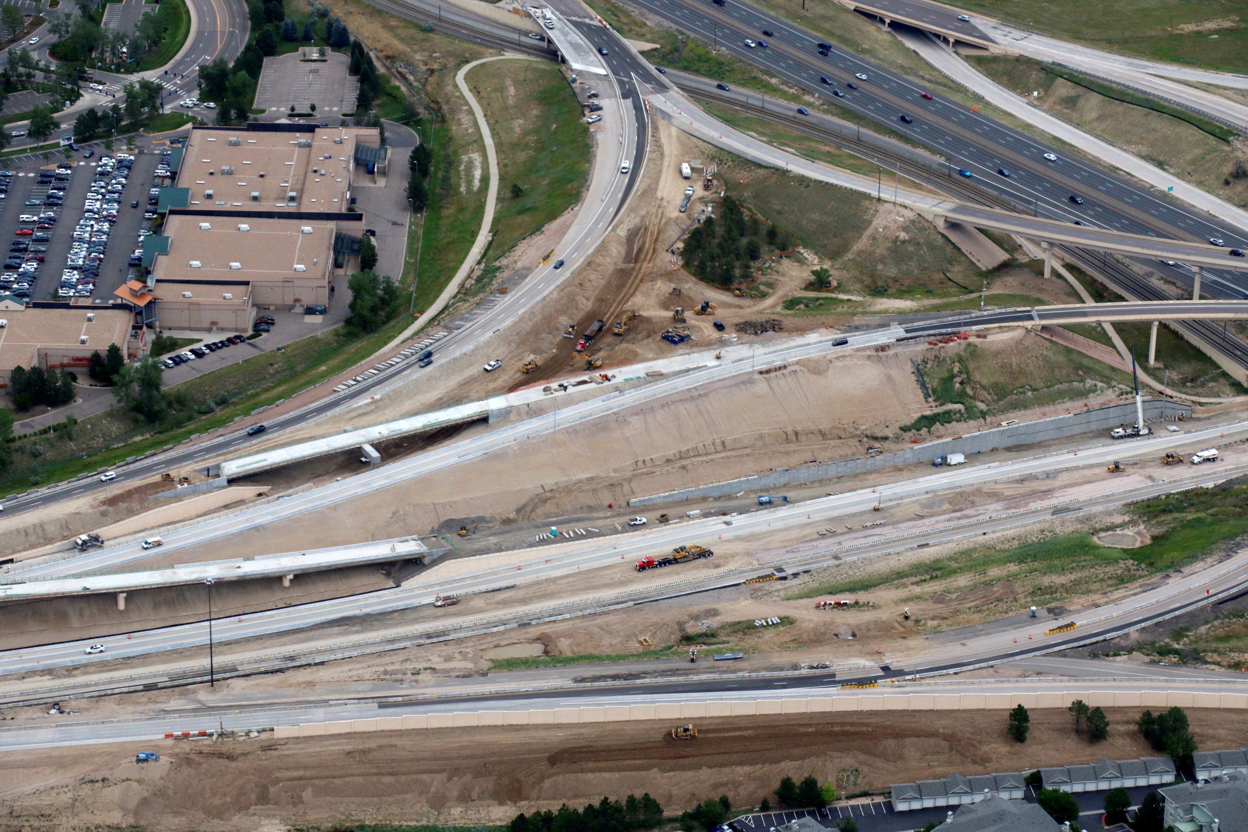New Westbound Express Lanes and General Purpose Lanes – Facing East.JPG detail image