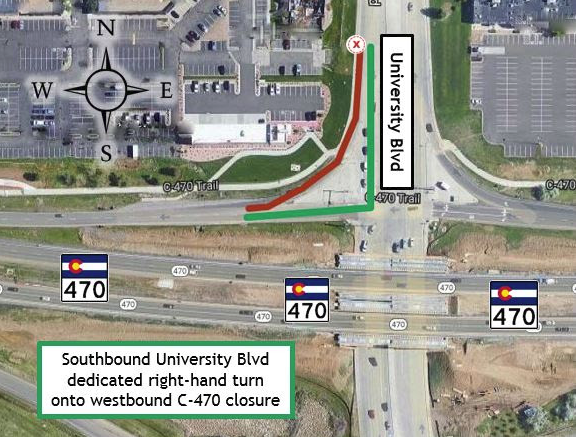SB University Right Lane Closure detail image