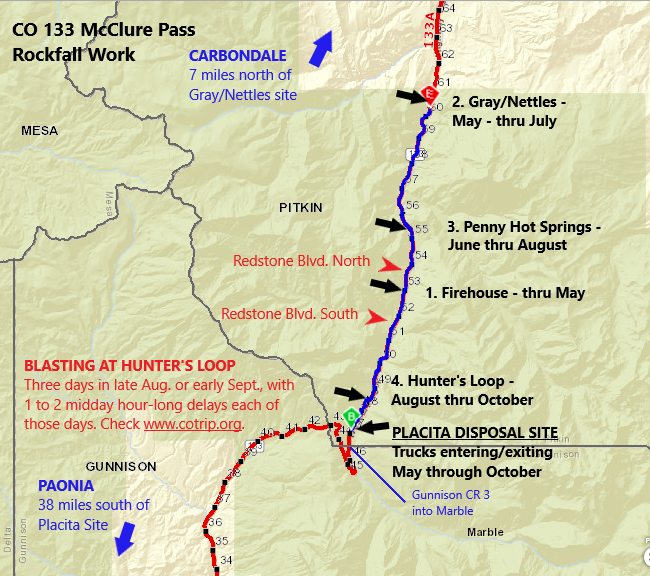 CO 133 McClure Pass MP Site Map.png detail image