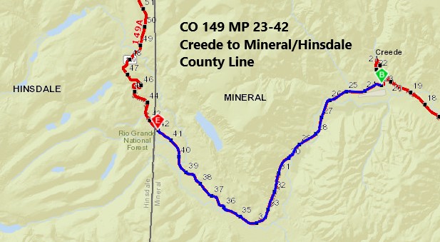 CO 149 MP 23-42 Creede North Map 23490.jpg detail image