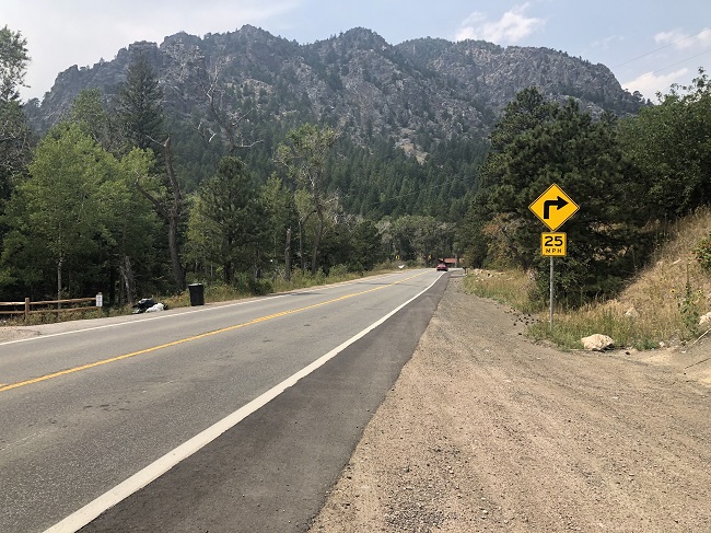 New widened shoulder on CO 72 will accommodate bicyclists (1).jpg detail image