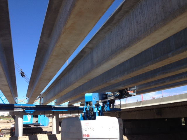SH 88 Installing Bridge Diaphragms September 2014 detail image