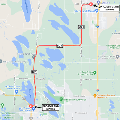 CO 1 Wellington South project map