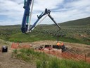 Pouring concrete at CO 14 Fortification Creek north thumbnail image