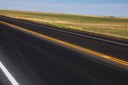 Closeup of newly paved section of CO 14 at CR 29 with temp striping.jpg thumbnail image