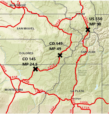 CO 145 US 550 Deep Patch Location
