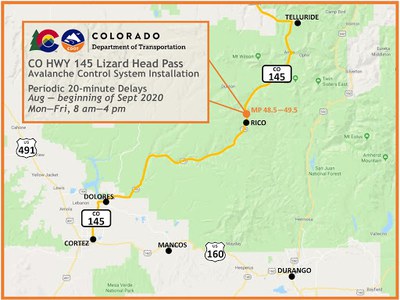Lizard Head Pass Work Zone