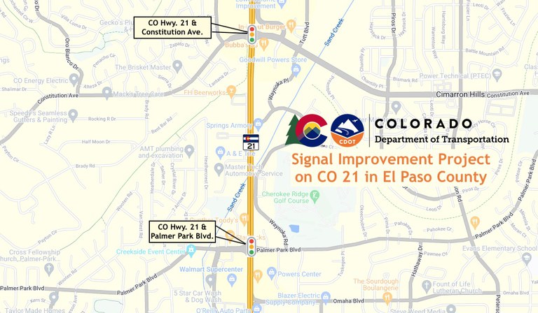 CO 21 Traffic Signal project map