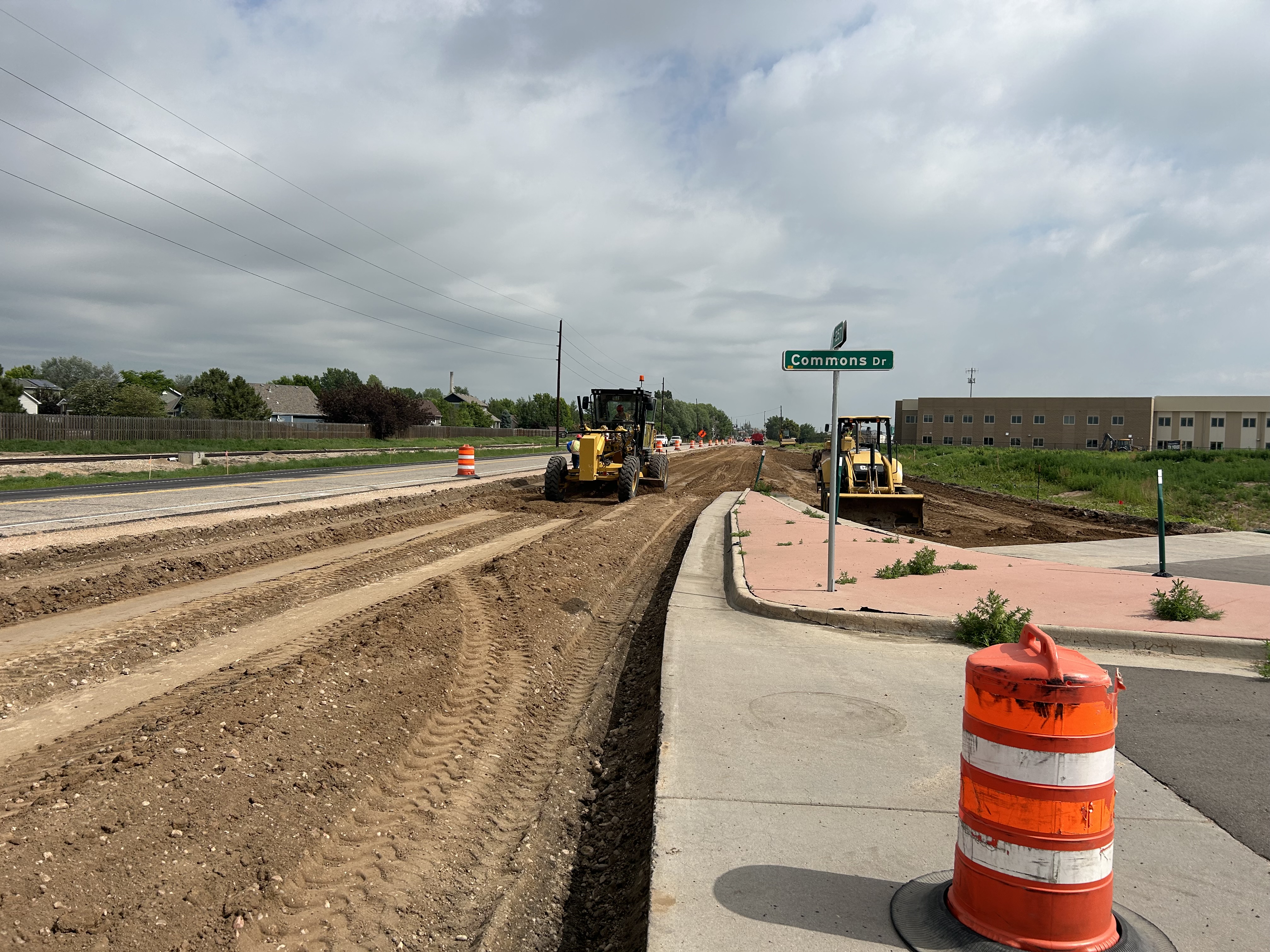 NB CO 257 north of Commons Dr_during construction.JPG detail image