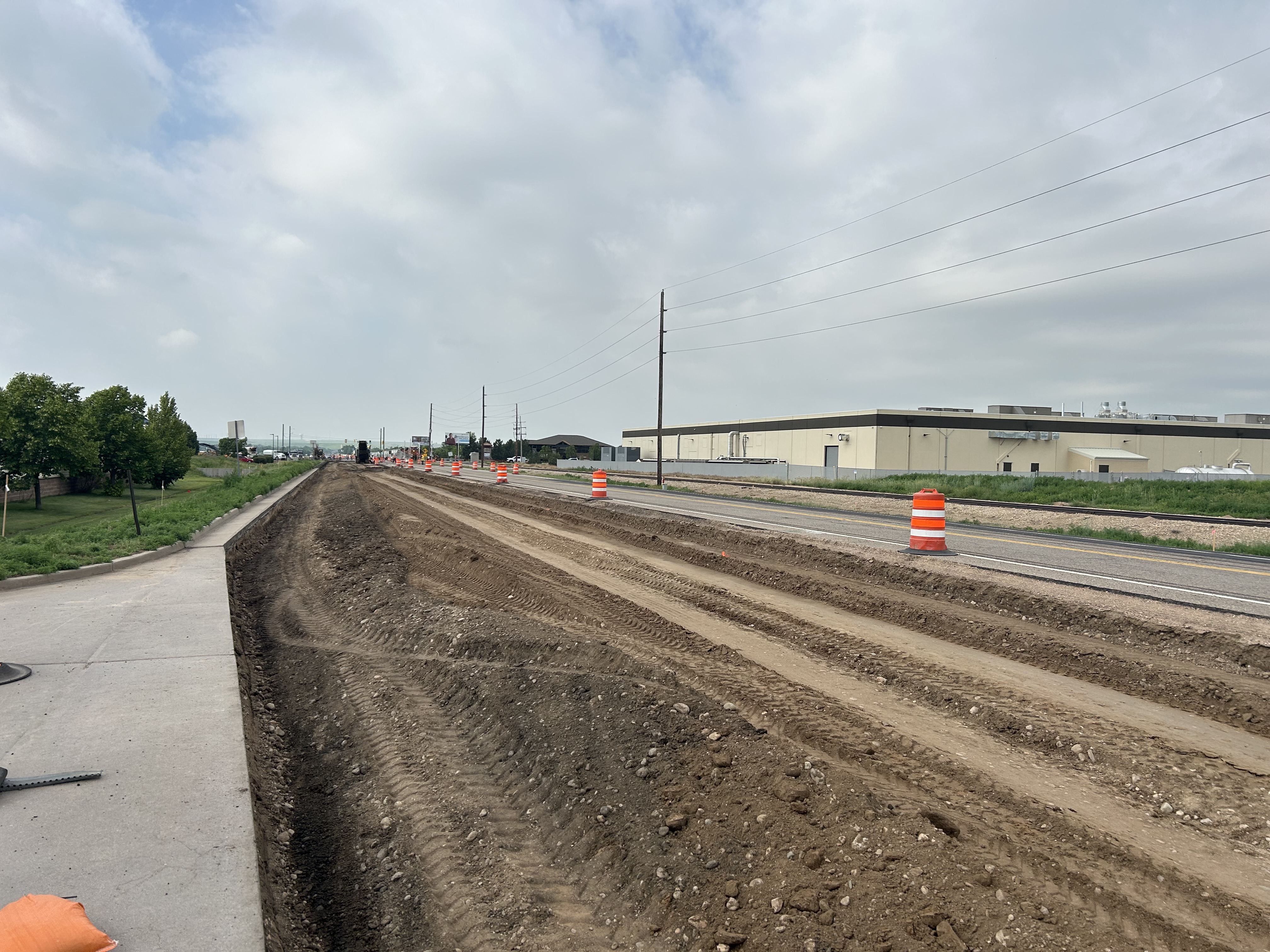 NB CO 257 south of Commons Dr_during construction.JPG detail image