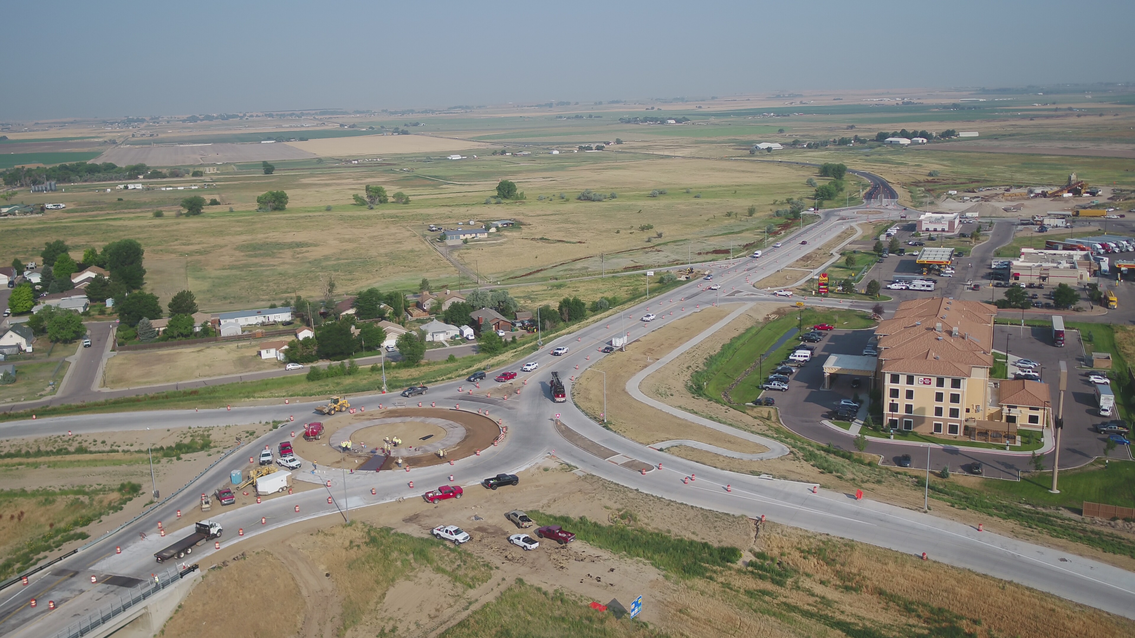 July 2021, another view of the second roundabout on CO 52. Photo courtesy of CDOT. detail image