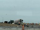 August 2021-Crews pour new roundabout on CO 52. Photo provided by Baseline Engineering Corporation. thumbnail image
