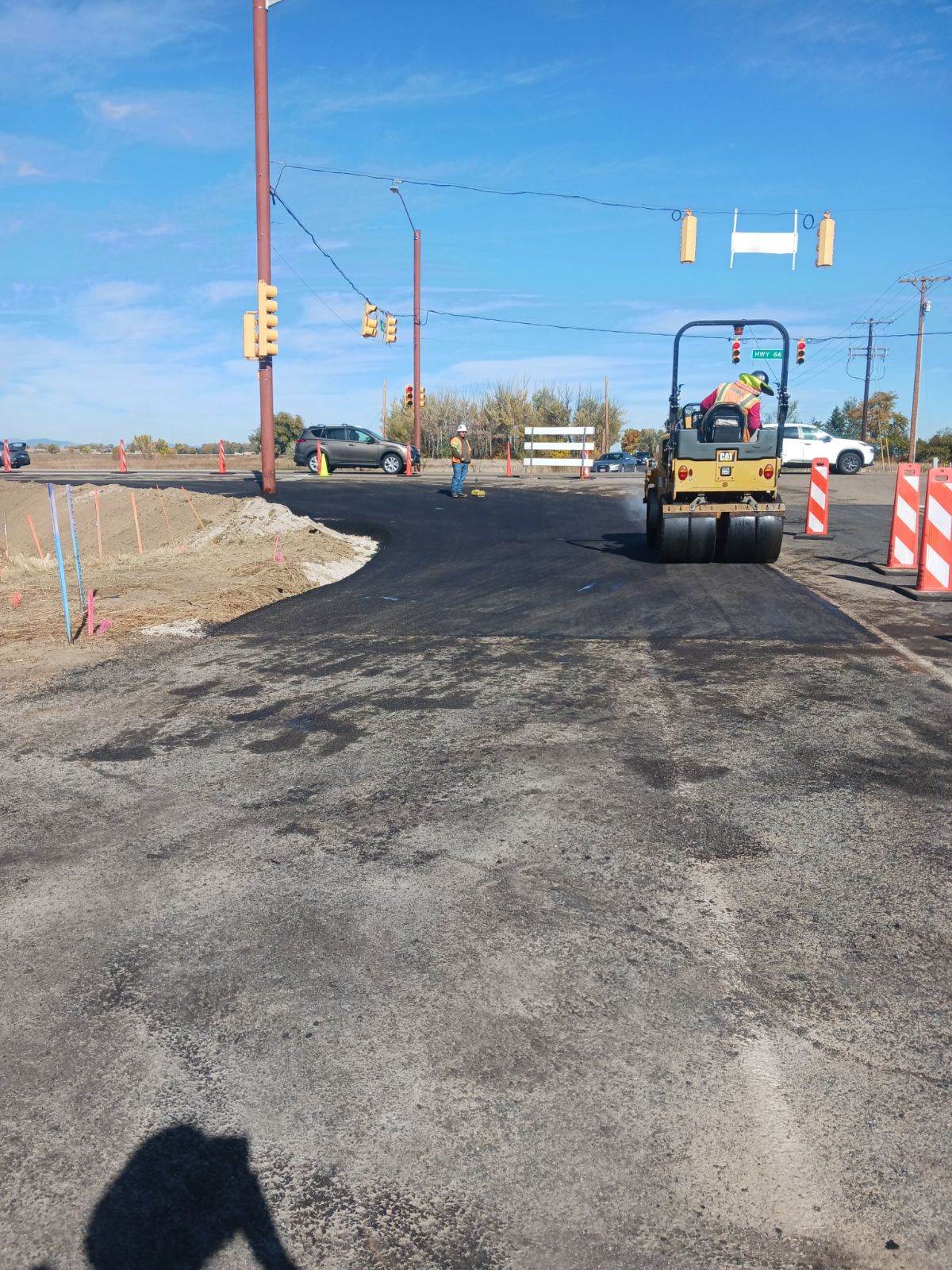 Southwest area widening at CO 66 and WCR 7 intersection.JPG detail image