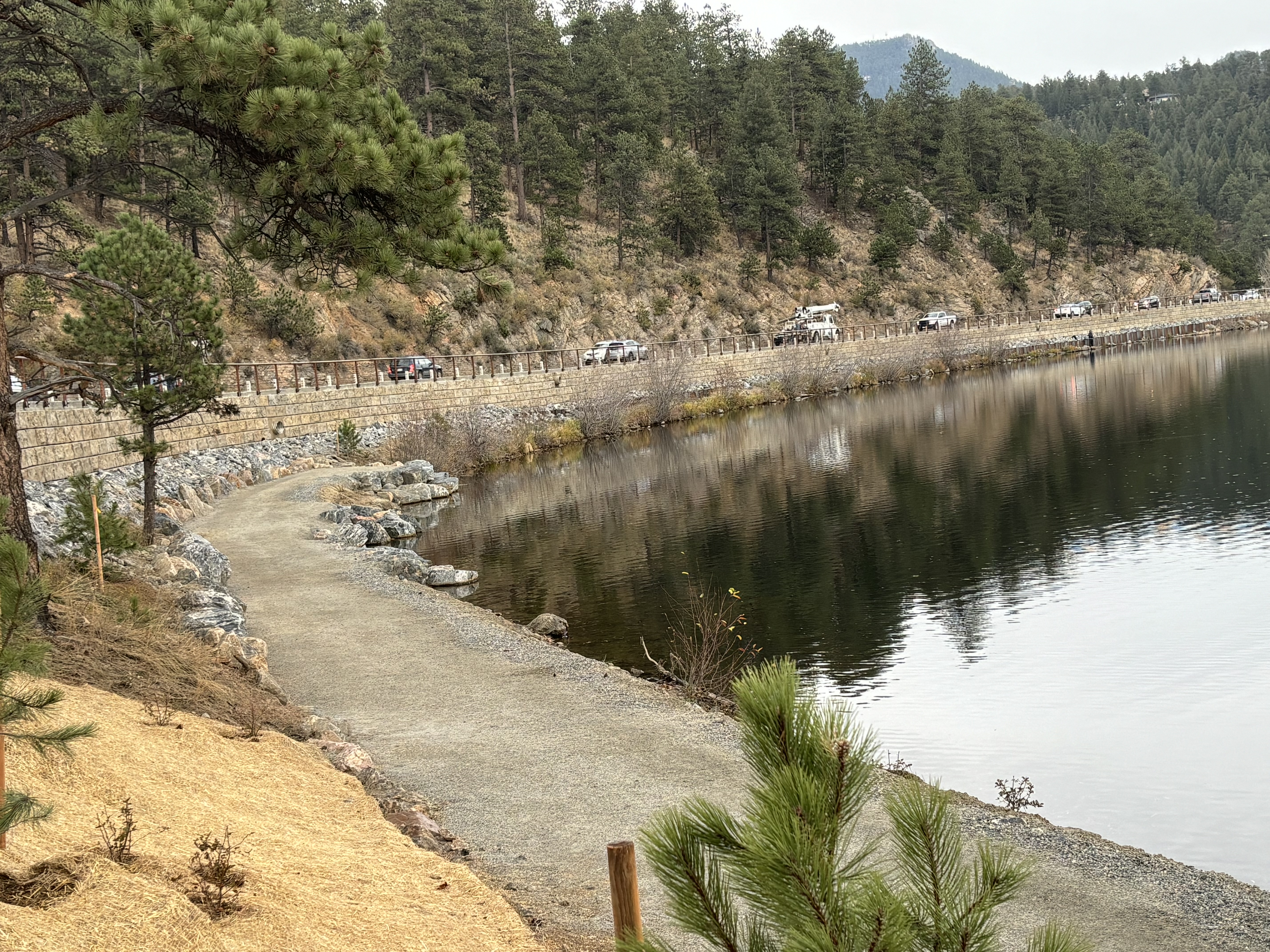 Completed CO 74 Evergreen Lake Trail on ribbon cutting day. detail image