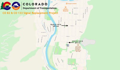 CO 82 & CO 133 project map