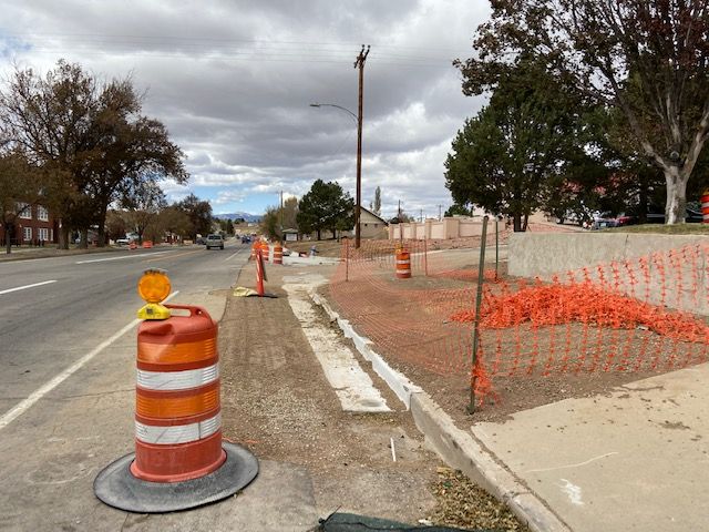 Wide view of sidewalk improvements underway at Spruce.jpg detail image