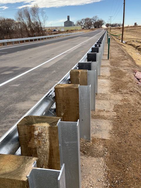 New columns and abutments bridge at CO 10 New columns and abutments bridge at CO 10