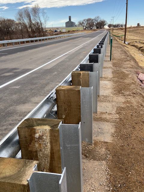 New columns and abutments bridge at CO 10