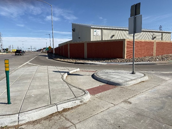 Crews replaced median ramps at Santa Fe and Chenango.jpg detail image