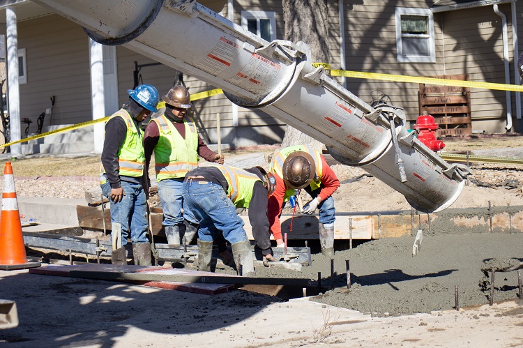 Concrete pour work underway at 8th and Lowell.jpg detail image