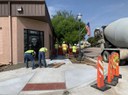 Crews finishing new curb ramp replacement on US 24 and D Ave in Limon.jpg thumbnail image