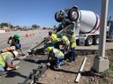 Crews laying new concrete and upgrading curb ramp at US 40 and Welton in Kit Carson.jpg thumbnail image