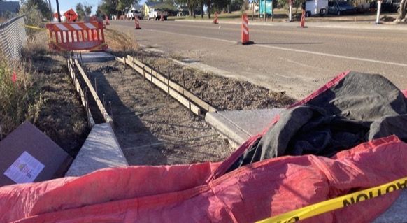 form work in place for curb ramps Cheyenne Wells.jpg detail image